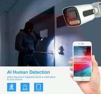 Sistem Keamanan Kamera CCTV Tuya Smart 4CH POE Kit 4MP 5MP 8MP 4K NVR dengan Deteksi Manusia