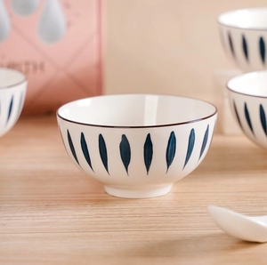 Top Quality Food Grade Ceramic Bowl Spoon <b>Set</b> <b>Microwave</b> and Dishwasher Safe Kitchen Dining <b>Set</b> Available For Sale - Product Image 1