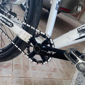 Pédalier VTT RACEWORK XT Hollowtech 104 BCD Bougie intégrée <span class=keywords><strong>PE</strong></span> 2 couronnes VTT Bielles de connexion Manivelle de vélo Pédalier - Product Image 6