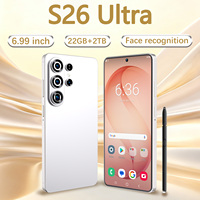 Smartphone Android 15 S26 Ultra 22 Go + 2 To, double carte SIM, double veille, batterie longue durée 8000 mAh, écran haute définition 6,99 pouces