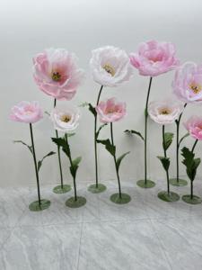 Nouveau design toile de fond de mariage <span class=keywords><strong>tenture</strong></span> murale plafond fleur géante papier soie <span class=keywords><strong>Organza</strong></span> Art Installation décor scène toile de fond - Product Image 4