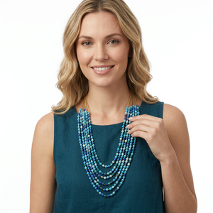 Collier ras du cou africain tribal fait main Barode avec perles colorées en forme de boule, chaîne en corde pour mariage et fête - Product Image 2