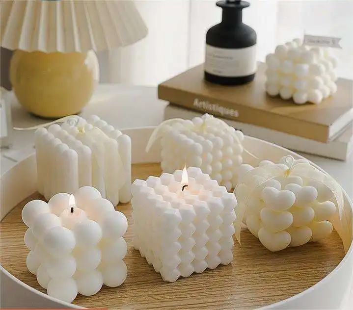 Ins candela a bolle cubo candele bianche candele profumate decorazioni per la casa