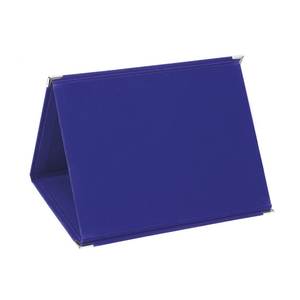 Étui pour plaque d'immatriculation en MDF bleu velours 28x21 cm pour présentation - Product Image 1