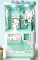 Distributeur automatique de café et de crème glacée certifié CE, 14 L, avec bras robotisé