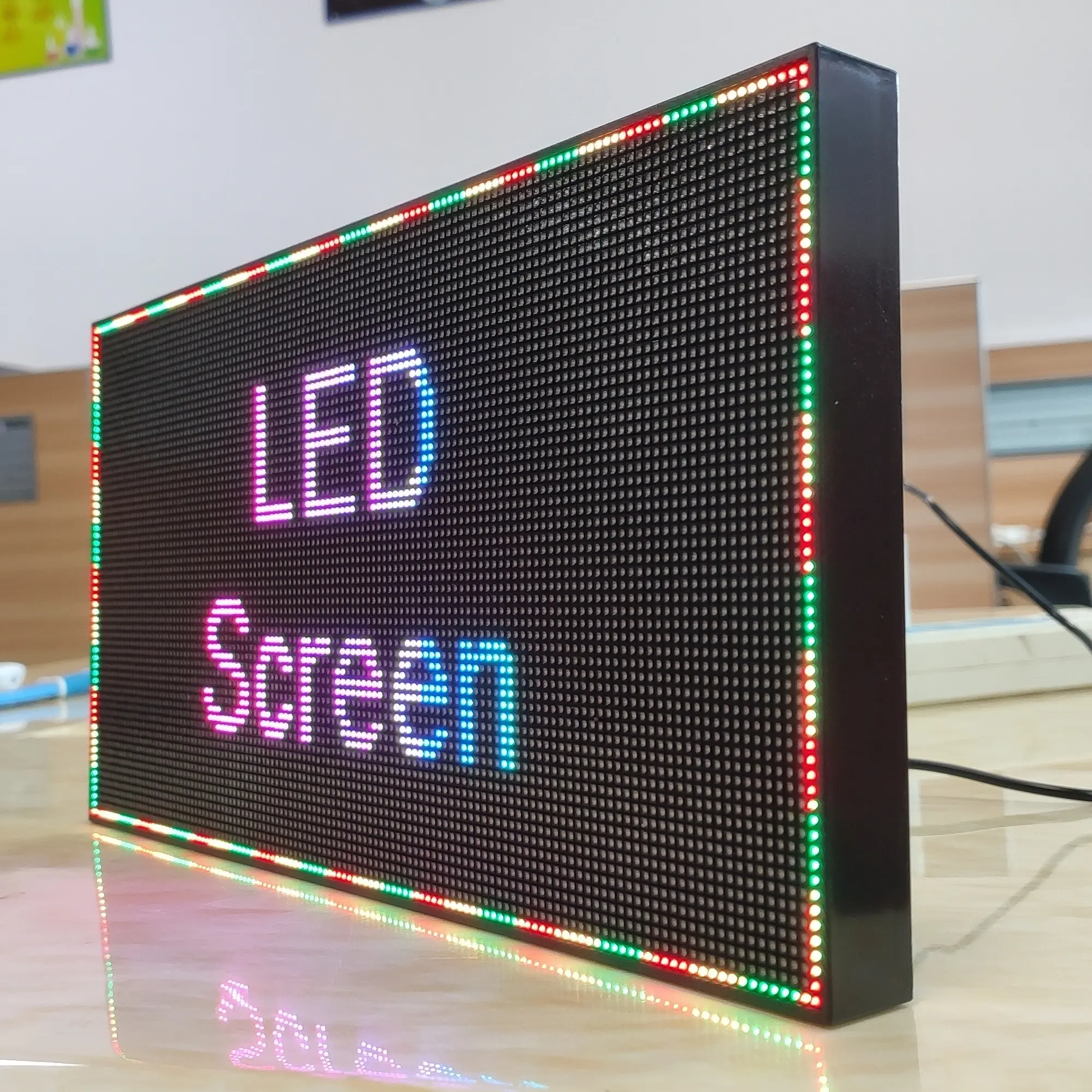 Cartelera LED P2.5 programable a todo Color, cartel pequeño para mensajes, publicidad