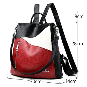 Nieuwe rugzak van hoge kwaliteit pu lederen rugzak dames schoudertassen reisrugzak schooltassen voor meisjes rugzak mochila sac - Product Image 4