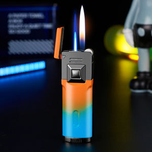 <span class=keywords><strong>Briquet</strong></span> torche Twinfire en métal, logo personnalisé, <span class=keywords><strong>briquet</strong></span> multicolores, cadeau, <span class=keywords><strong>briquet</strong></span> d'extérieur - Product Image 6