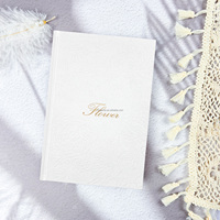 Agenda de journal au design personnalisé avec couverture rigide et bord doré Carnet de notes A5 à fleurs en relief personnalisé