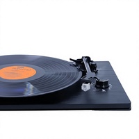 Nouveau style tourne-disque vinyle avec 2 haut-parleurs stéréo intégrés, cartouche A-T MM, phonographe en plastique pour l'audio