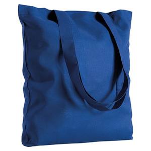 Bolsa de Compras Personalizable Myrtle, 280g, Algodón, Color Azul Sólido, Abertura Superior - Product Image 1