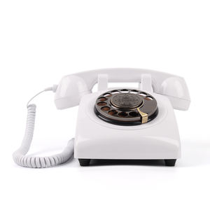 Nuovo metallo rotativo antico telefono di registrazione telefono Vintage matrimonio cabina telefonica decorazione Audio libro degli ospiti - Product Image 2