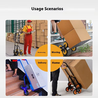 Carretilla de Plataforma de Tres Ruedas de Alta Resistencia con Capacidad de 300 kg, Plegable, Portátil, para Subir Escaleras, OEM