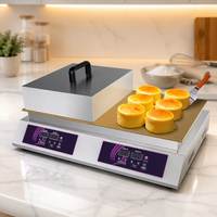 Machine à crêpes professionnelle en cuivre pur épaissi, style wok, à température constante CNC, pour snack-bars