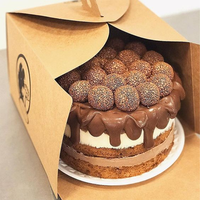 Papier carton cuisson Stockage imprimé personnalisé Emballage individuel Boîte macaron dessert beignet