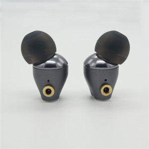 Metal Angled DC Headphone <b>Adapter</b> For VJJB N1 Puji X46 <b>Plug</b> In Earphones Gunmetal Gold Black Electroplated - Product Image 1