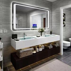 Vasque en pierre de quartz artificielle à vente chaude, armoire de salle de bain étanche, meuble-lavabo de salle de bain - Product Image 4