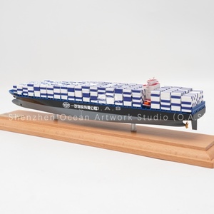 Mô hình thuyền quy mô thủ công của nhà máy o.a.s 1: Mô hình tàu Chất lượng cao quy mô 1000 tùy chỉnh Mô hình tàu container yqwl 35cm - Product Image 2