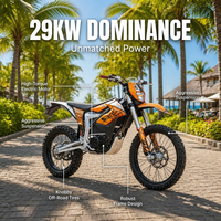 Motocross Eléctrica de Alta Potencia 29KW 72V60Ah 120km/h Velocidad Máxima 120km Autonomía Con Marcha Atrás Motocicleta Todoterreno para Adultos Similar a Surron