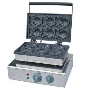 XEOLEO Taiyaki — gaufrier électrique en forme de poisson, 6 pièces, appareil de cuisson Commercial pour gâteaux et gaufres, antiadhésif, appareil de cuisson pour Dessert