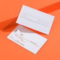 Cartes de visite personnalisées de luxe avec bordure dorée, impression sur papier fantaisie
