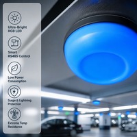 Capteur de signalisation de place de stationnement DC5V 1W avec communication RS485 et LED 3 couleurs pour système de gestion et d'orientation des parkings