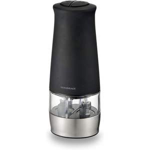 Molinillo de Pimienta Eléctrico Nordmende, 2 Compartimentos, Molinillos Independientes, Luz LED, Cuchillas de Acero Inoxidable, 100W, Molinillo de Especias para Cocina - Product Image 2