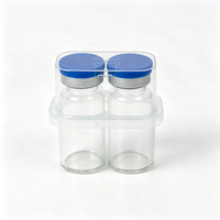 Flacon injectable transparent de 10 ml, flacon en verre pour médicaments de 10 cc, flacon en verre pour sérum avec bouchon en caoutchouc