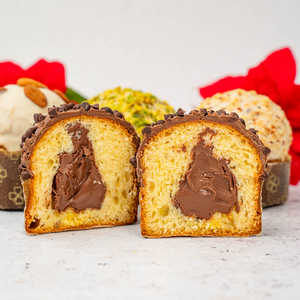 Panettone Artesanal Relleno de Chocolate con Leche 150G Regalo de Navidad - Product Image 1