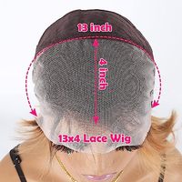 Perruque pixie cut perruque de cheveux humains en gros cheveux courts pixie cheveux brésiliens 13*4 dentelle frontale