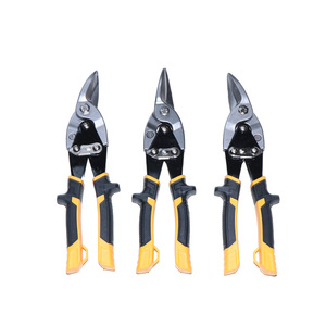 Industrial Grade Sheet Metal Shears Carbon Steel Smooth Edge Yellow Handle 180mm For Aluminum Cutting - Product Image 4