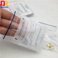 Sac de pilules gélules, enveloppe pour médicaments, emballage de médicaments et pilules, sac à fermeture éclair