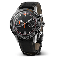 Reloj de Pulsera para Hombre, Cronógrafo de Acero Inoxidable, Estilo Vintage, Automático, de Cuarzo, Marca Trend OEM