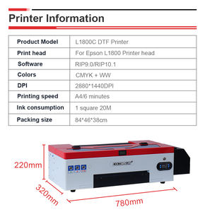 Fourniture d'usine de haute qualité Colorsun directement au film avec four pour imprimante DTF L1800-C de taille <span class=keywords><strong>A3</strong></span> - Product Image 3
