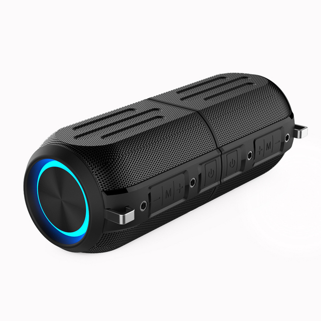 Outdoor Waterproof Magnetic Split Bluetooth Speaker RGB Ambient Light TWS Interconnection Deep Bass Portable Audio