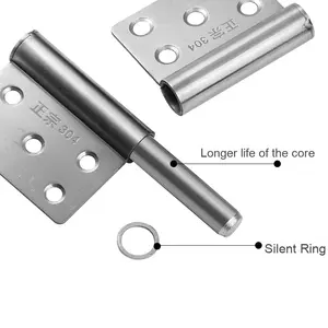 Charnière de porte coupe-feu réglable <span class=keywords><strong>HOHE</strong></span> en acier inoxydable 304 de 5 pouces, épaisseur de 3 mm, angle d'ouverture de 180°, capacité de charge de 5 kg, design moderne - Product Image 3