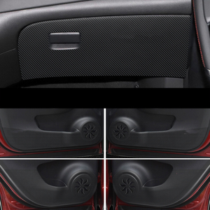 Tappetino Anti-calcio per porta Auto in pelle in fibra di carbonio per <span class=keywords><strong>Nissan</strong></span> <span class=keywords><strong>Qashqai</strong></span> J12 2023 2024 2025 tappetini per davanzale porta posteriore del <span class=keywords><strong>bagagliaio</strong></span> proteggi modifica Auto - Product Image 3