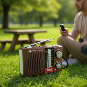 Radio portable Dr King PX-568T 4 bandes AM FM SW LW avec contrôle du volume et antenne - Product Image 2