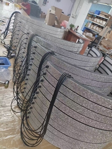 Cử chỉ kiểm soát 75cm 30inch <span class=keywords><strong>LED</strong></span> nửa mặt trăng đèn cho bàn Lash ánh sáng cho lông mi mở rộng Tattoo pmu thạch tùy chỉnh CE ROHS - Product Image 5