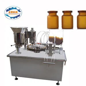 Full-Automatic Linear Rotary Type Small Bottle Capping Liquid Filling Machine
