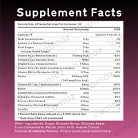 Complément alimentaire multivitaminé végétalien Amaz OEM ODM pour le bien-être quotidien, soutien nutritionnel des muscles et des os, multivitamines en gummies pour adultes
