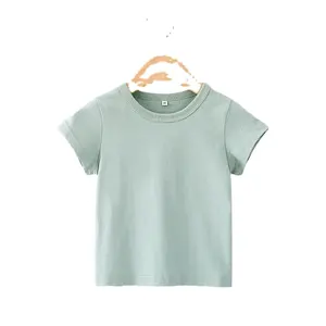 Высокое качество 100% органический хлопок; Детская футболка; Детская одежда детская футболка с изображением популярной свободная футболка с коротким рукавом футболки больших размеров для детей