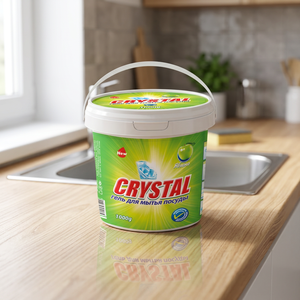 Gel vaisselle CRYSTAL Citron Pomme Verte 700g Pâte dégraissante puissante Détergent nettoyant cuisine 1 L Modèle 64 - Product Image 3