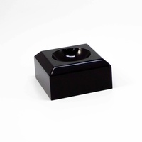 Supports d'exposition en acrylique transparent noir pour fossiles, coraux, géodes, roches, minéraux, agates, cristaux, objets de collection
