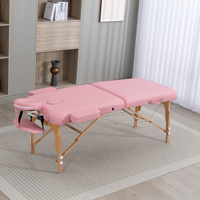 Zweiteiliges Klappbares Massagebett mit Hochdichtem Schwamm, 260kg Tragfähigkeit, GPSR-Zertifiziert für Gewerbliche Nutzung