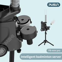 Máquina de Bádminton Ligera PUSUN, Lanzador Inteligente de Bádminton con Aplicación, Máquina Lanza Volantes de Bádminton para Principiantes
