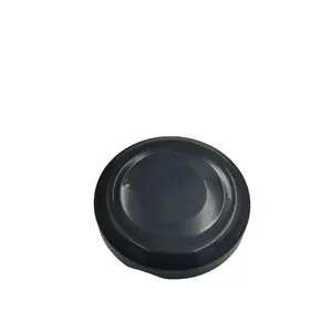 In stock factory 53 58 63 black golden glass jar twist vacuum cap with safety button