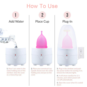 <span class=keywords><strong>Esterilizador</strong></span> de vapor de taza <span class=keywords><strong>Menstrual</strong></span>, <span class=keywords><strong>esterilizador</strong></span> de vapor <span class=keywords><strong>eléctrico</strong></span> de desinfección - Product Image 3