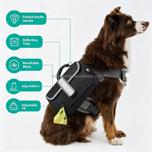 Harnais pour chien avec sacoches de selle, sacoche de randonnée réglable pour chien avec poches pour la marche en extérieur et les voyages - Product Image 3