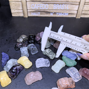 Decorazione di auto in cristallo intagliato a mano statua di meditazione curativa Reiki decorazione di auto per regali - Product Image 5